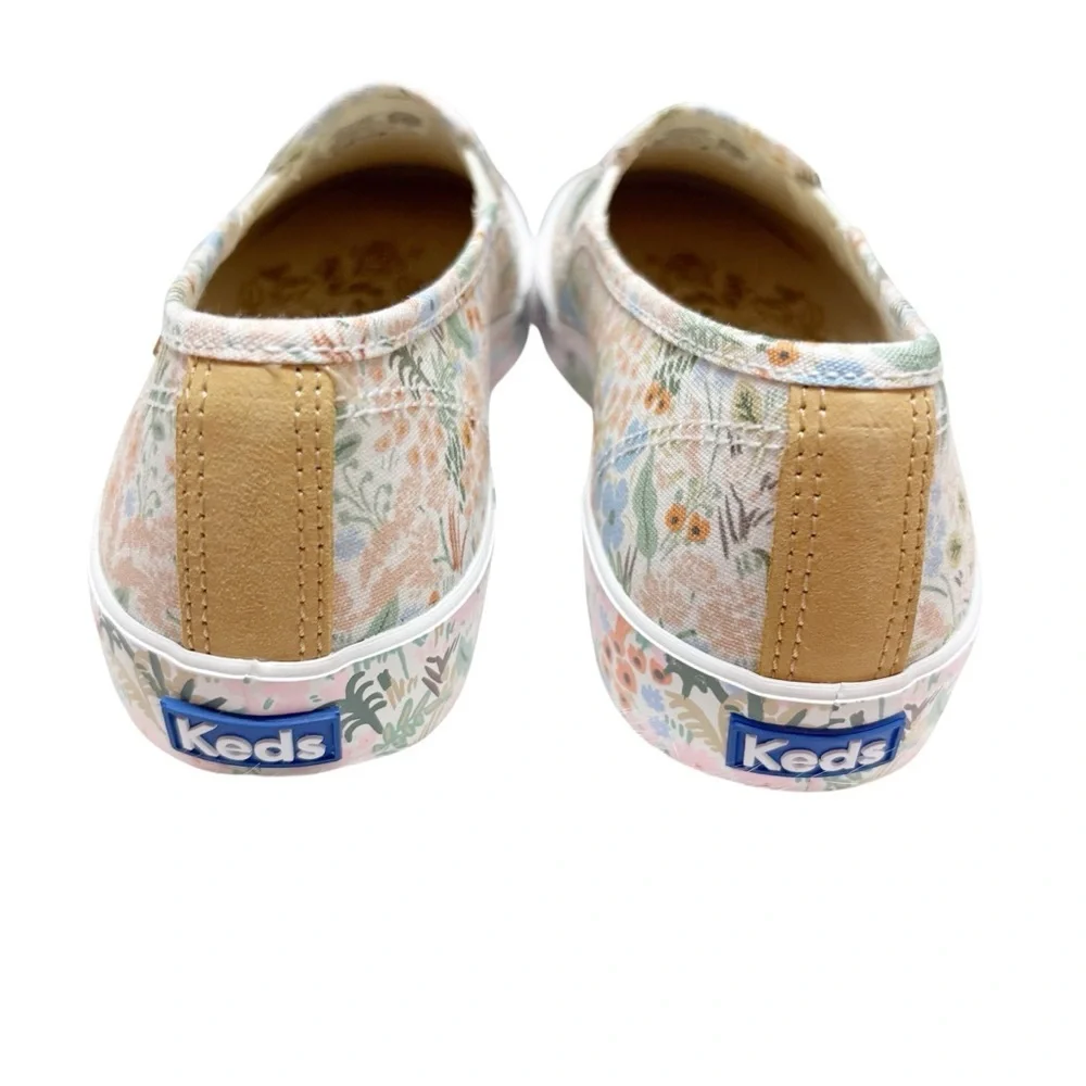 NWOT Keds x Rifle Paper Co Double Decker Meadow Sneakers Floral Casual Slip On 8 - Picture 8 of 12